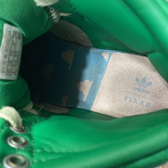 Adidas X Disney Pixar Toy Story Rex Green Dinosaur High Top Sneakers Size 1 - Picture 8 of 8